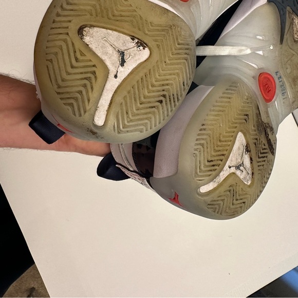 Nike Air Jordan Jumpam Two Trey DO1925 102 "White/Navy-University Red" Size 10 - Picture 14 of 16
